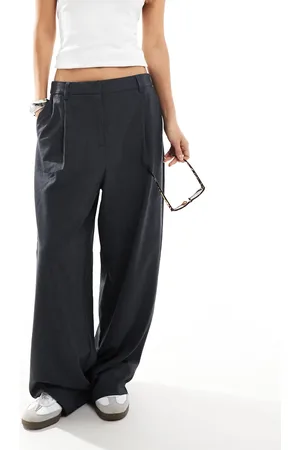 Pieces® Pantalones dad de sastre holgados de