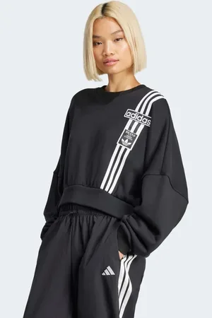 adidas Sudadera corta negra Adibreak de