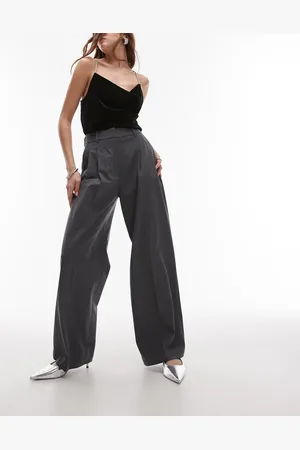 & OTHER STORIES Pantalones de sastre grises de mezcla de lana elástica de (parte de un conjunto)