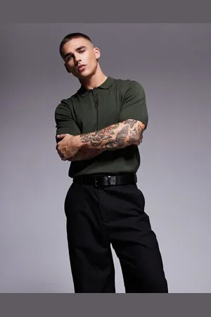 ASOS Polo oscuro de punto de (parte de un conjunto)