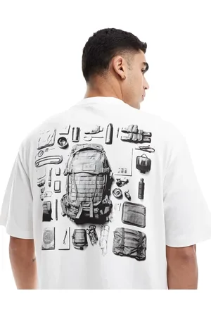 G-Star Camiseta blanca extragrande con estampado trasero de