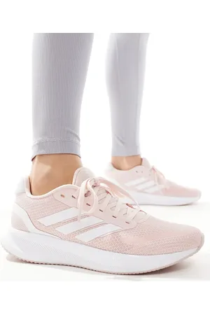 adidas Zapatillas de deporte blancas y color melocotón RunFalcon 5 de adidas Running-Rosa