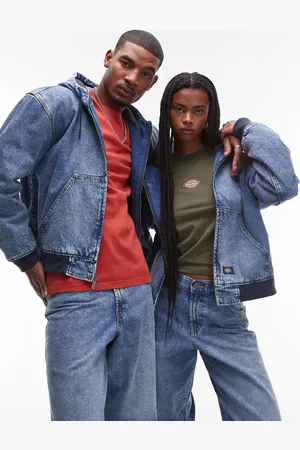 Dickies Chaqueta vaquera descolorido con capucha Loose Wave de