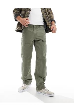 River Island Pantalones verdes holgados de estilo worker de