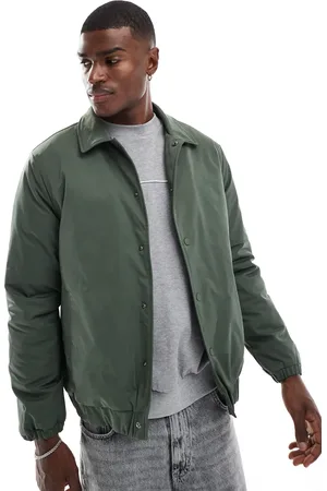 New Look Chaqueta estilo entrenador con diseño guateado en color de -Verde