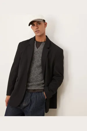 ASOS Americana negra holgada extragrande de