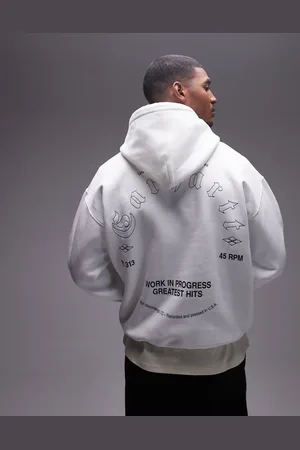 Carhartt Sudadera blanca con capucha y estampado "Greatest Hits" de