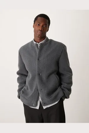 New Look Chaqueta bomber extragrande de borreguito de