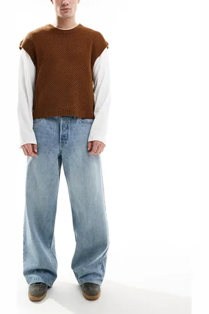 JACK & JONES Vaqueros azul claro de corte ancho Dave de