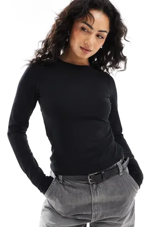 JJXX Camiseta negra de manga larga Gigi de
