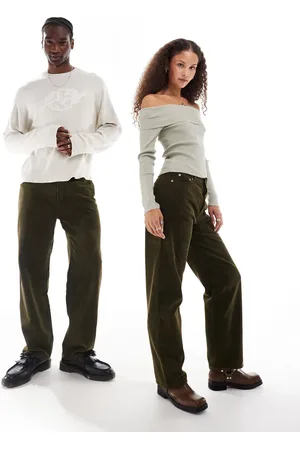 Weekday Pantalones lavado unisex de pana Galaxy de