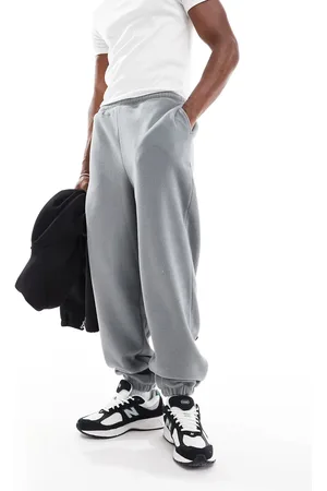 ASOS Joggers grises extragrandes de felpa de