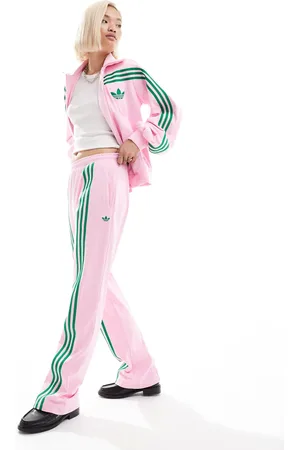 adidas Pantalones de chándal rosas de terciopelo Classics de