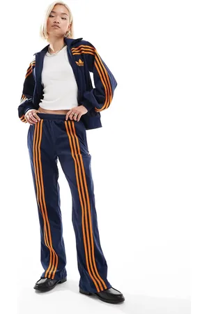 adidas Pantalones de chándal azul añil de terciopelo Classics de -Azul marino