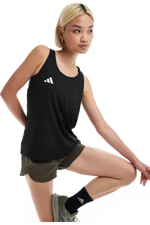 adidas Camiseta negra sin mangas adizero de adidas Running