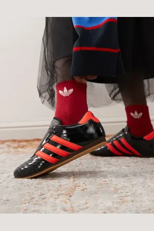 adidas Zapatillas de deporte negras y rojas Taekwondo de