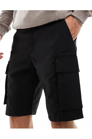 French Connection Pantalones corto cargo negros técnicos de French Connection