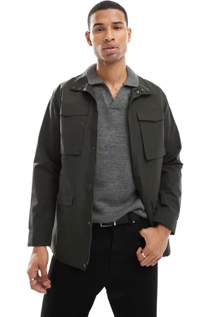 French Connection Chaqueta utilitaria con capucha y forro de French Connection-Verde