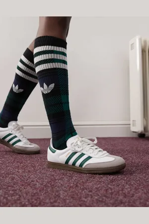 adidas Zapatillas de deporte blancas y verde oscuro Samba OG de -Blanco
