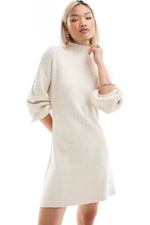 French Connection Vestido color de estilo jersey de punto muy suave de -Blanco