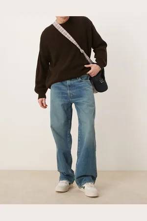 Abercrombie & Fitch Vaqueros azul lavado holgados de
