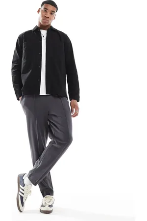 Only & Sons Sobrecamisa negra utilitaria de lona de