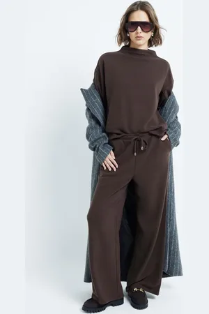 River Island Pantalones de pernera ancha de tejido suave de