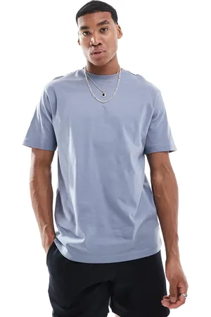 Only & Sons Camiseta azul lavado holgada de