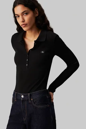 Calvin Klein Body negro con etiqueta tejida de