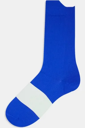 adidas Calcetines azules y verde neón con detalle gráfico de adidas Running