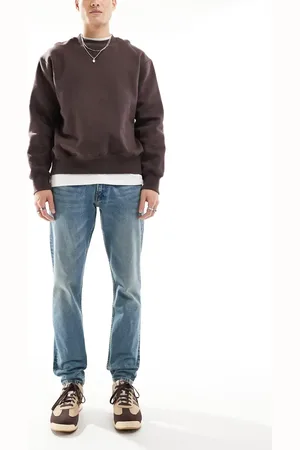 Ralph Lauren Vaqueros de corte recto y talle bajo con , bolsillos en la parte trasera y logo Icon Parkside de -Azul