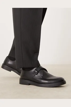 ASOS Zapatos Monk negros de cuero de