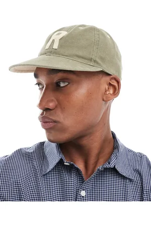 Ralph Lauren Gorra de béisbol con detalle de letra R grande de sarga auténtica de