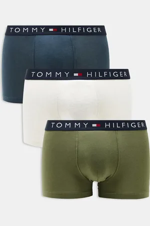 Tommy Hilfiger Pack de 3 calzoncillos de color azul, blanco y verde Original de