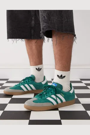 adidas Zapatillas de deporte verdes y blancas Samba OG de