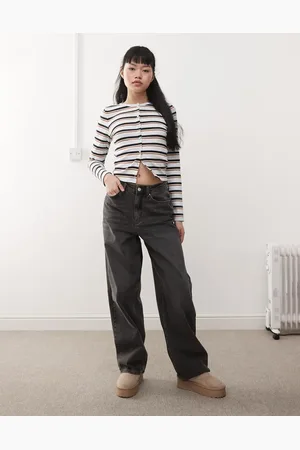 Miss Selfridge Vaqueros holgados con lavado claro de