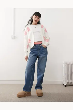 Miss Selfridge Vaqueros holgados con detalle regulable en la cintura de