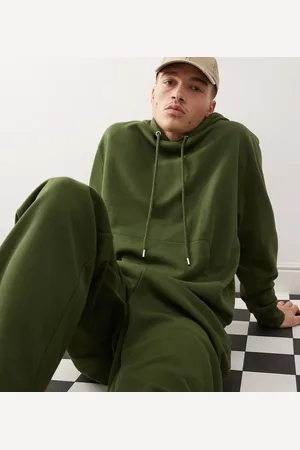 COLLUSION Sudadera con capucha de (parte de un conjunto)-Verde