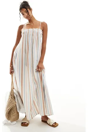 ASOS Vestido playero a de colores de corte trapecio de -Multicolor