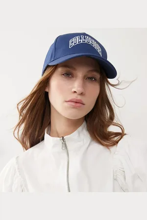 COLLUSION Gorra marino con bordado y estampado de Unisex