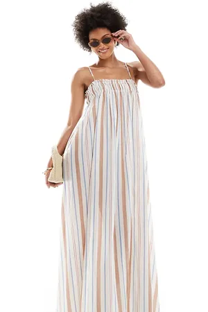 ASOS Vestido playero a de colores de corte trapecio de ASOS DESIGN Tall-Multicolor
