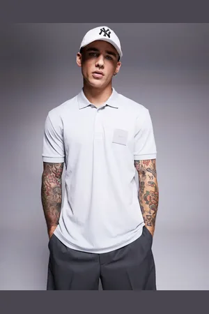 HUGO BOSS Polo de corte estándar con recuadro del logo de piqué Paddy DropNeedle de