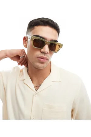 ASOS Gafas de sol caquis cuadradas de -Verde