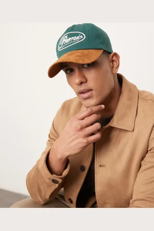 ASOS Gorra de estilo universitario vintage con visera en contraste de antelina de