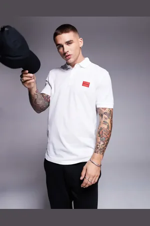 HUGO BOSS Polo con parche del logo Dereso de