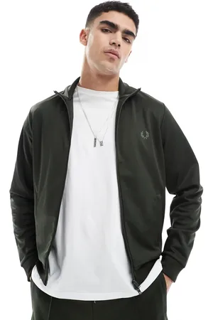 Fred Perry Chaqueta de chándal oscuro con detalle de cinta de (parte de un conjunto)