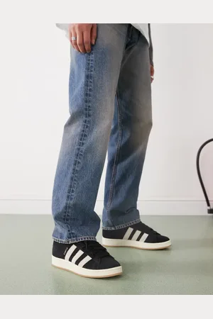 adidas Zapatillas de deporte negras y color crema estilo años 00 Campus de