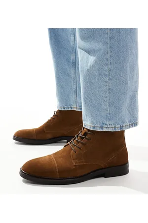 ASOS Botas tostadas con cordones de ante de -Marrón