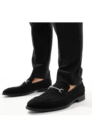ASOS Mocasines negros con detalle de bridón de