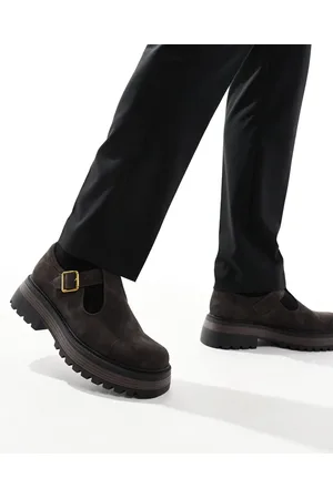 ASOS Merceditas marrones con hebilla de